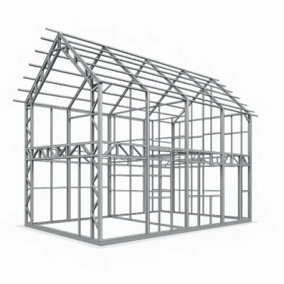 Szybki montaż konstrukcji stalowej pod płyty warstwowe.